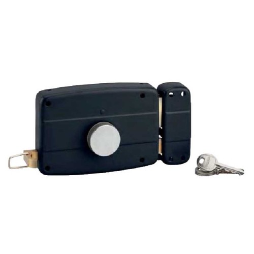 Serrure garage bouton tirage